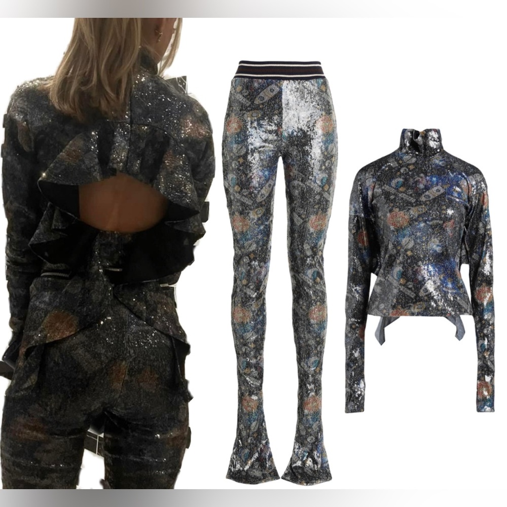 Designer sequin outfit